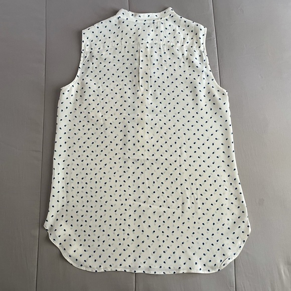 FOSSIL Silk Polka Dot Top - Picture 3 of 7